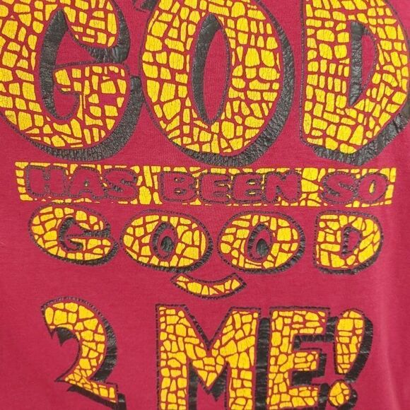 Christian T Shirt Vintage 90s God Has Been So Good To Me Made In USA Mens Size L - Picture 2 of 9
